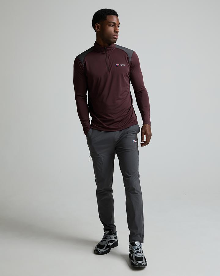 Berghaus Men's Wayside 3.0 Tech Quarter Zip Top - Red