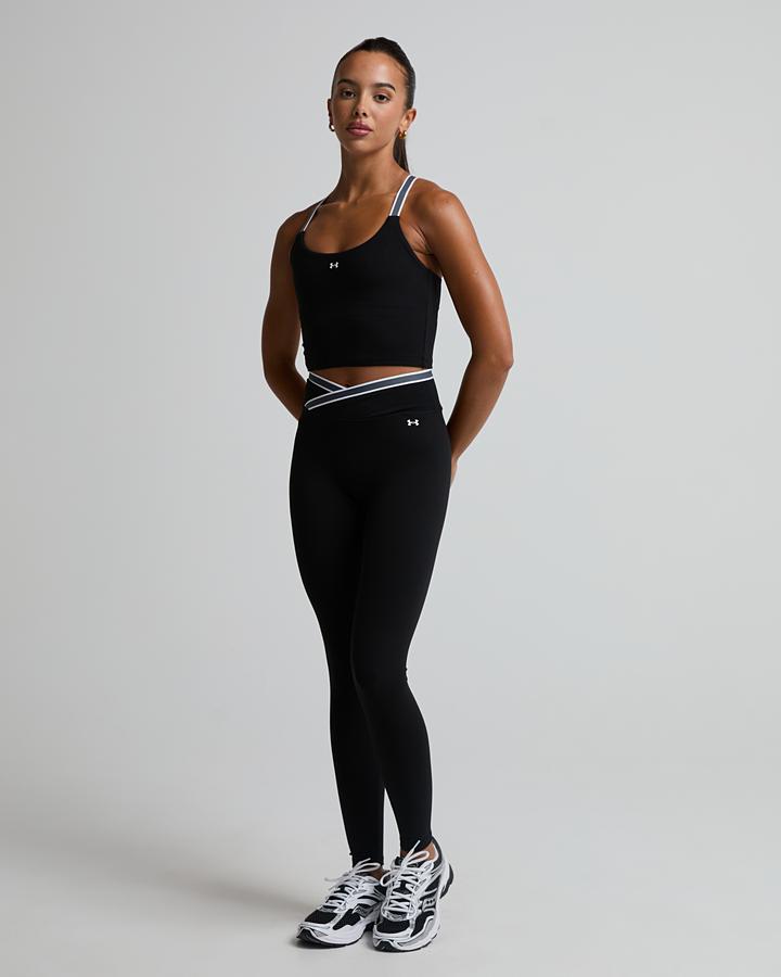 Under Armour Women's Motion Sport Tape Tank - Ultimate Black/Castlerock/White