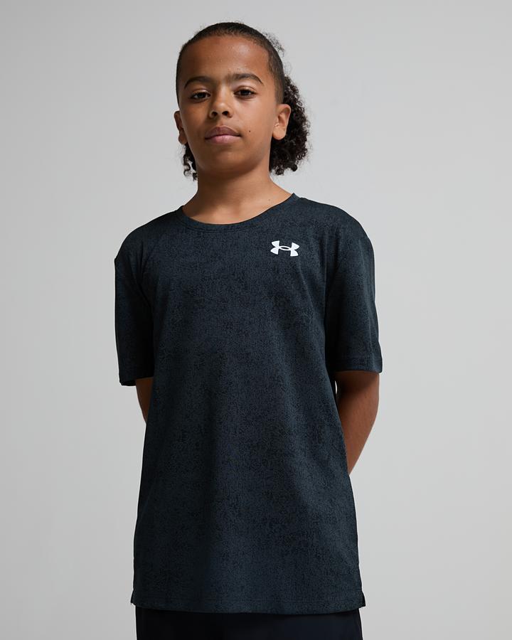 Under Armour Junior Tech Pixelate T-Shirt - Anthracite White