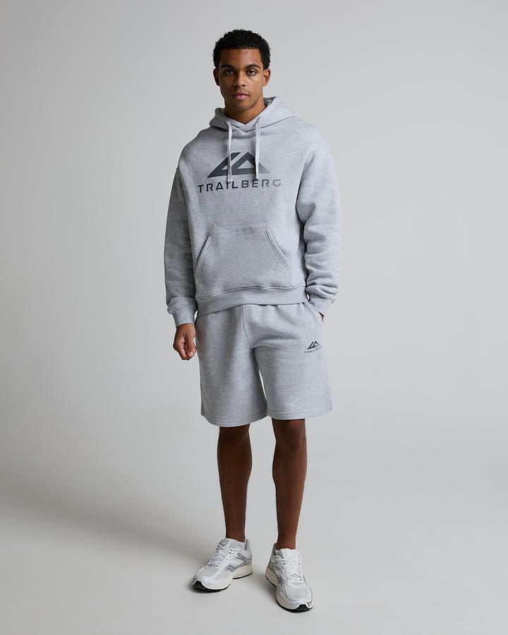 Trailberg Men's Fraction Overhead Hoodie - Grey Marl