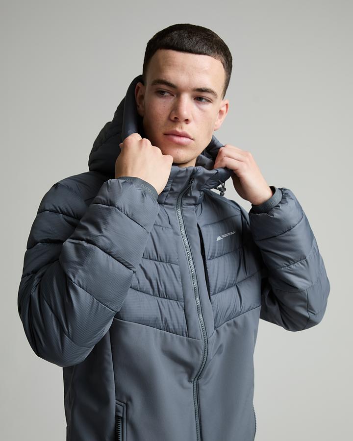 Monterrain Men's Impact Hybrid Puffer Jacket - Forged Steel