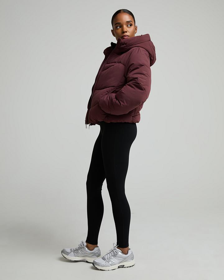 Monterrain Women's Rosa Curved Puffer Jacket - Rich Mocha