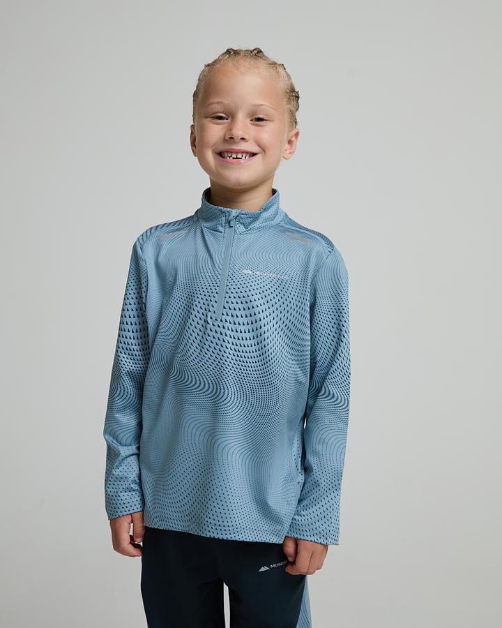 Monterrain Baby Fortitude Quarter Zip Top And Poly Pant Set - Velvet Dusk Fort Blue