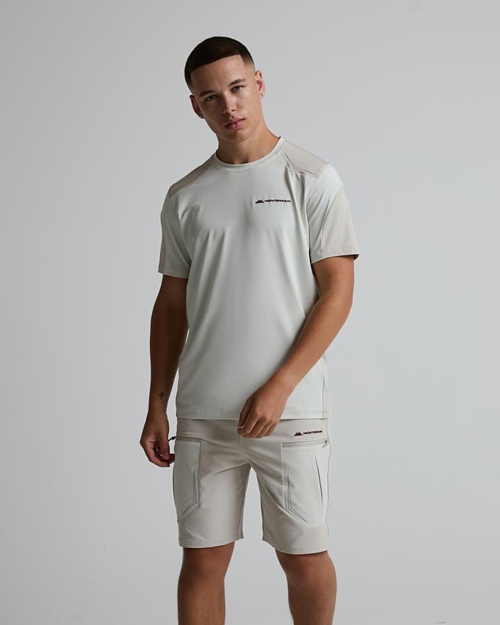 Monterrain Men's Orbit T-Shirt - Ancient Pewter/Frosted Aspen/Wild Fig