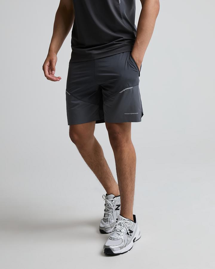 Monterrain Men's Vent 2.0 Woven Running Short - Grey