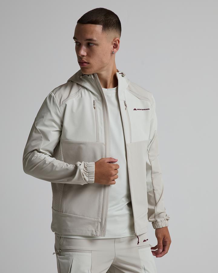 Monterrain Men's Orbit Woven Running Hoodie - Ancient Pewter/Frosted Aspen/Wild Fig
