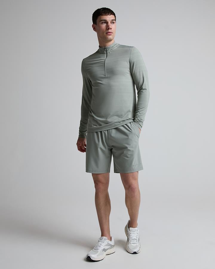 Monterrain Men's Lyder 3.0 Space Dye Quarter Zip T-Shirt - Grey