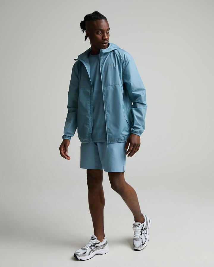Monterrain Men's Vapor Woven Running Short - Fort Blue/Mirage Waters