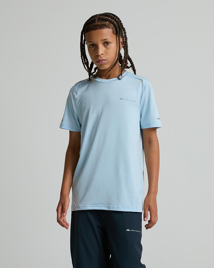 Monterrain Junior Bolt 2.0 Space Dye T-Shirt - Spirit Blue