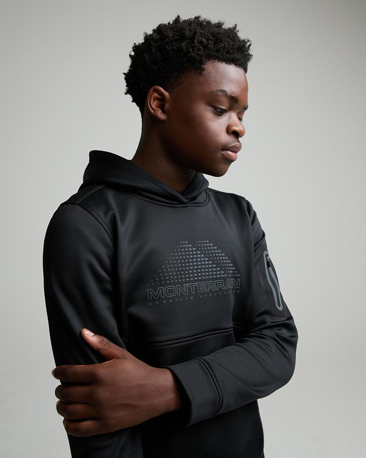Monterrain Junior Swift 2.0 Overhead Hoodie - Black