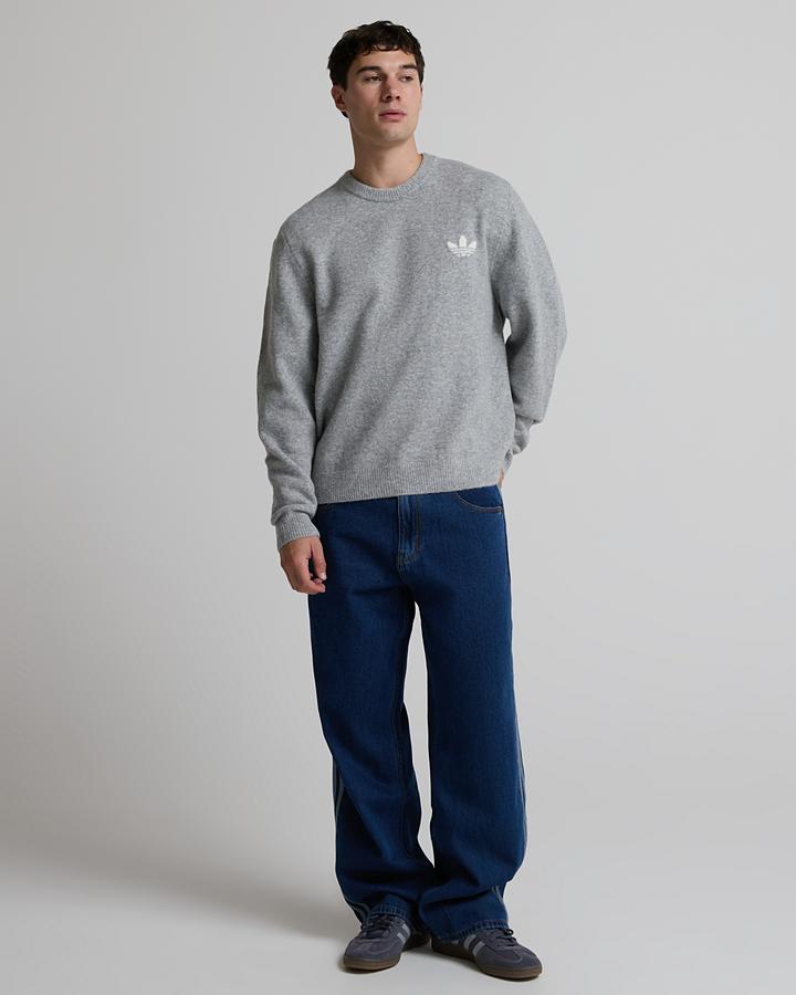 adidas Trefoil Men's Sweatshirt - Medium Grey Heather