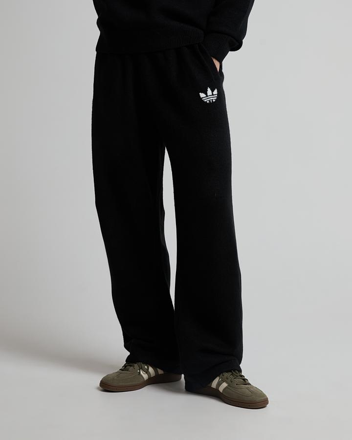 adidas Men's Trefoil Essential Knit Pant - Black