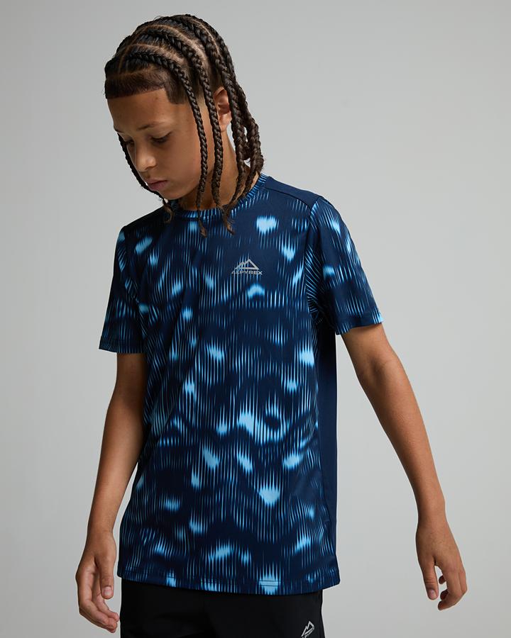 Alpyrex Junior Lunar T-Shirt - Naval Ink Summer Sky