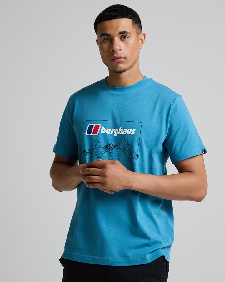 Berghaus Men's Polygon Logo Short Sleeve T-Shirt - Genetic Blue