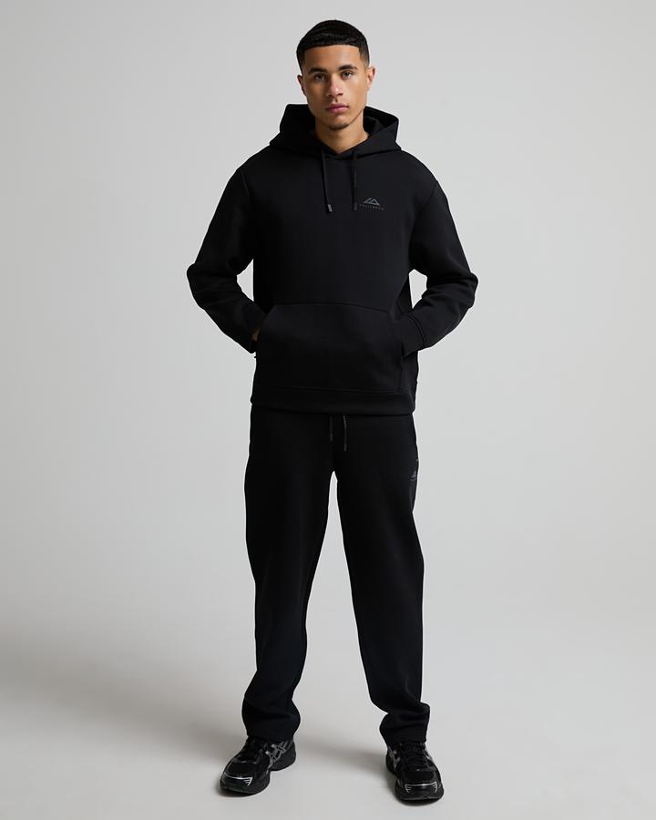 Trailberg Men's Vital Overhead Fleece Hoodie - Black