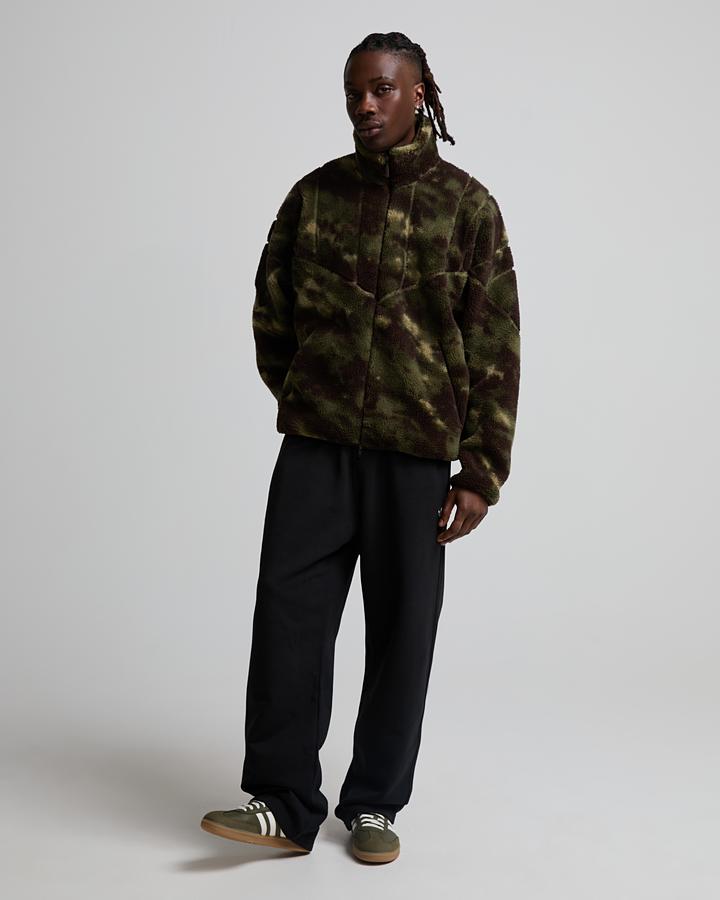 adidas Men's Camo Borg Fleece - Olive Strata