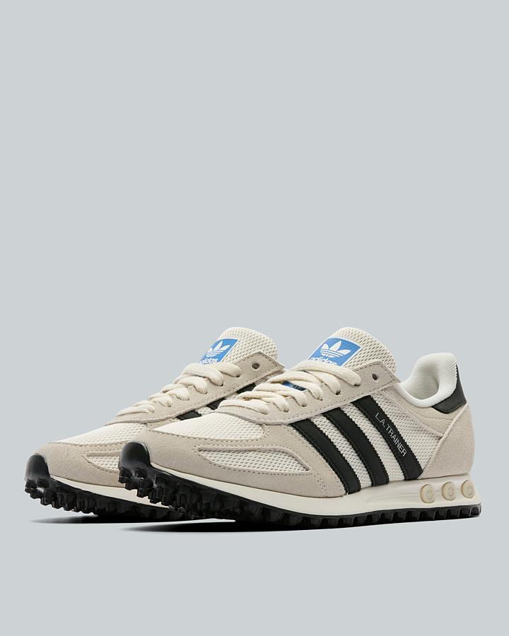 adidas Men's LA Trainer - Cloud White/Black/Alumina