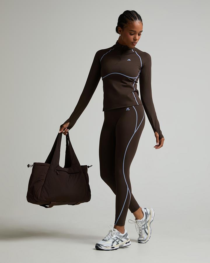 Montirex Women's Accolade Legging - Espresso/Cloud Blue