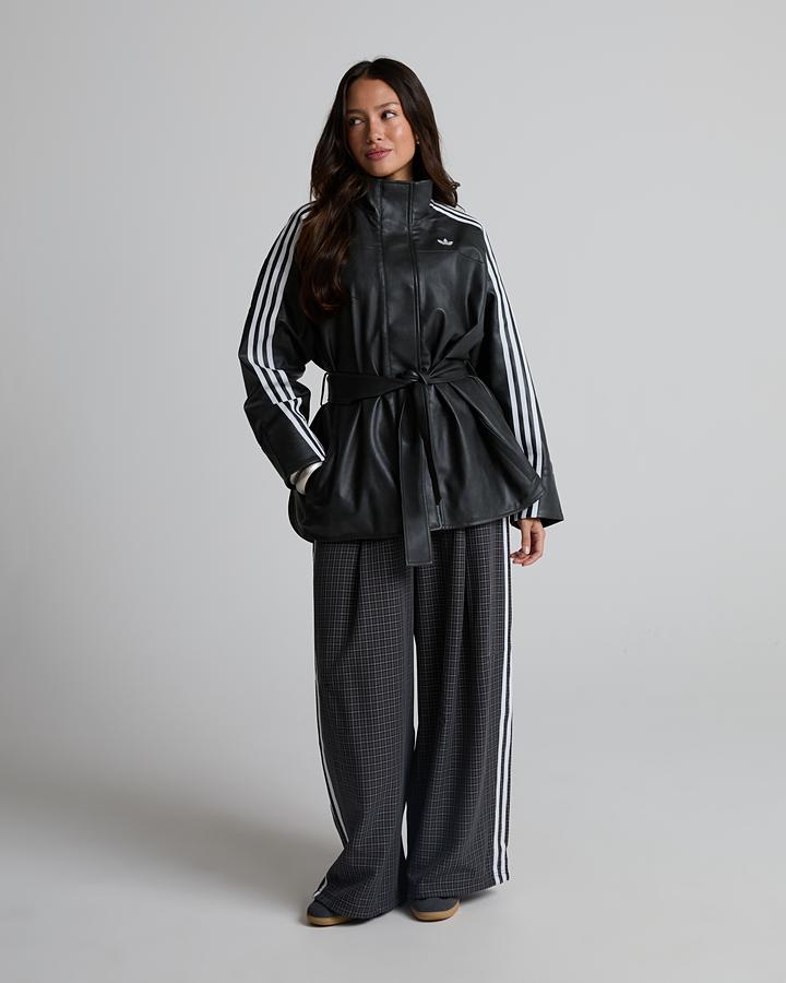 adidas Women's Adilenium Faux Leather Jacket - Black
