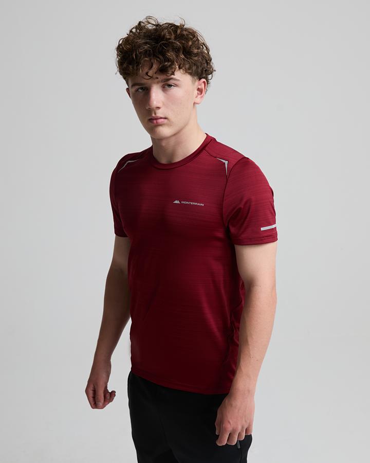 Monterrain Junior Bolt 2.0 Space Dye T-Shirt - Vintage Plum