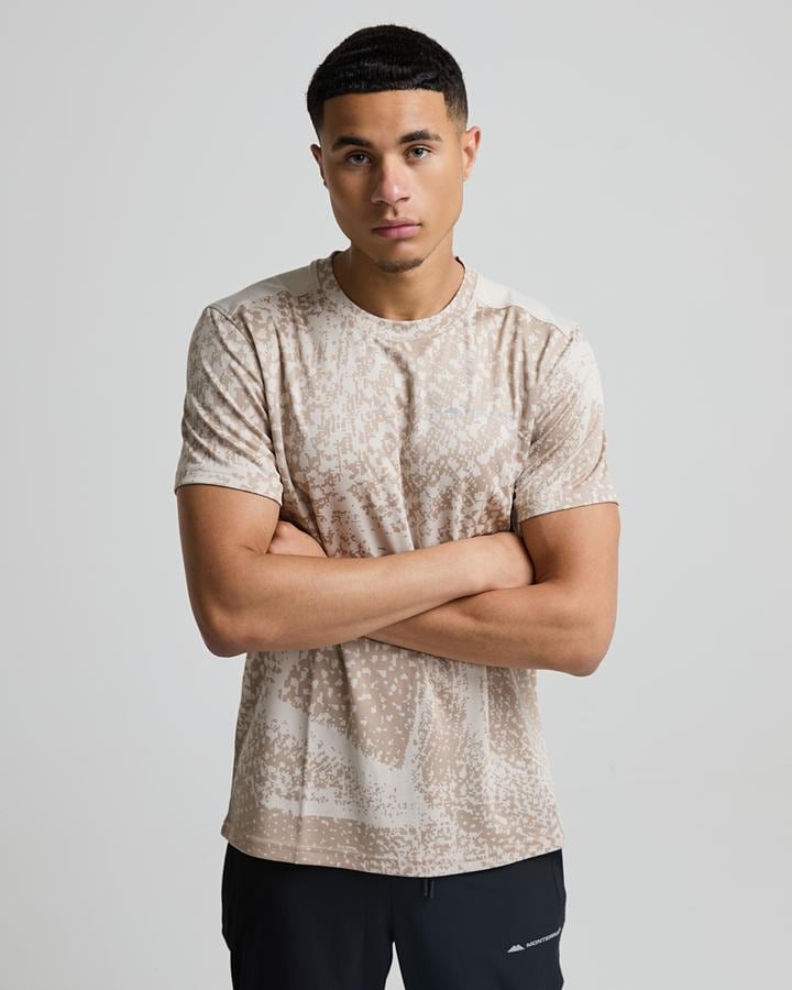 Monterrain Men's Quantum Jacquard T-Shirt - Jet Black