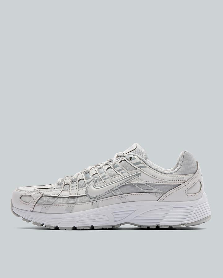 Nike Junior P-6000 Trainers - Grey Fog Platinum Tint White