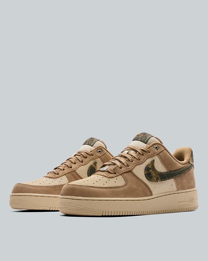 Nike Men's Air Force 1 Low Real Tree Trainer - Rattan/Rocky Tan/Seal Brown
