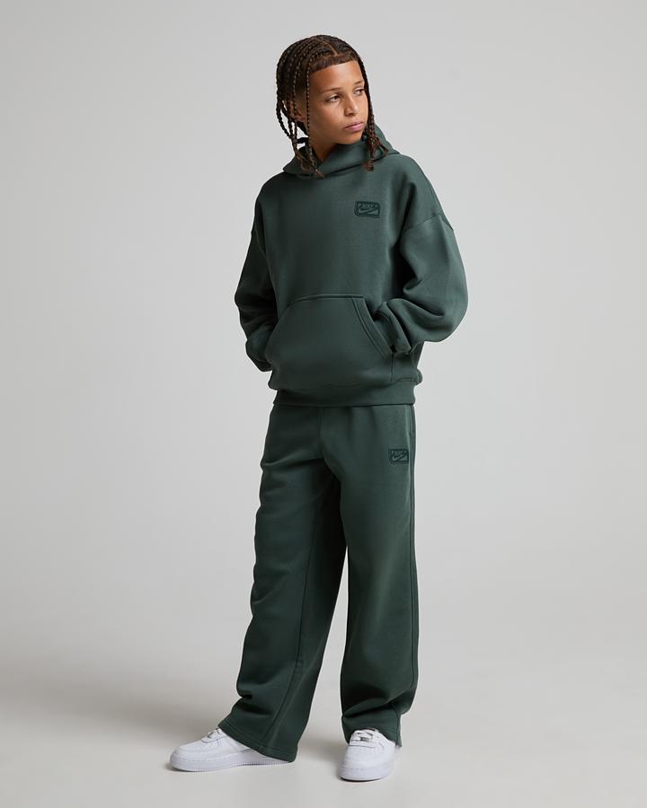 Nike Junior Club Graphic Hoodie - Camo Green Black Spruce