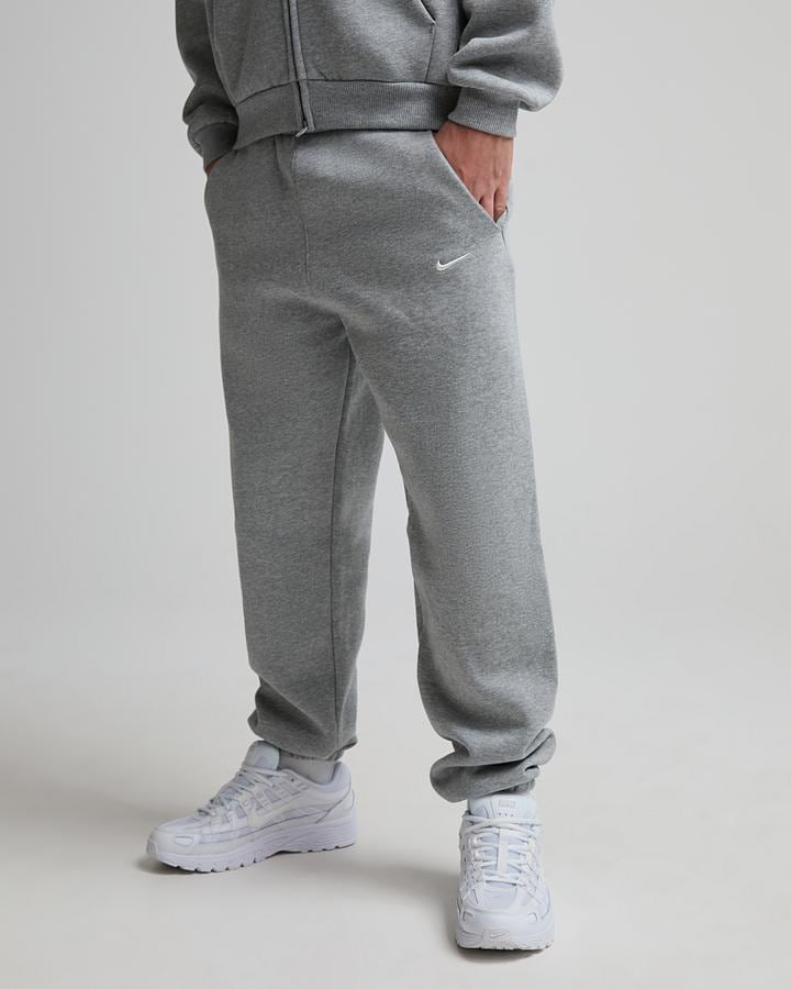 Nike Junior Solo Swoosh Fleece Jogger - Dark Grey Heather Sail