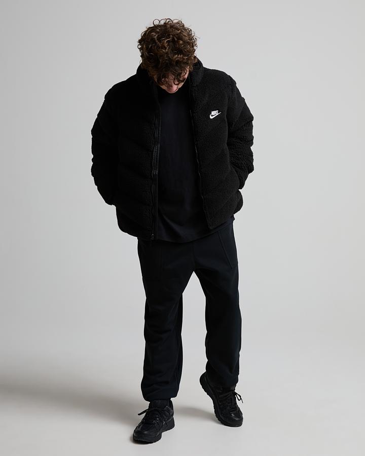 Nike Junior Therma Fit Borg Puffer Jacket - Black White