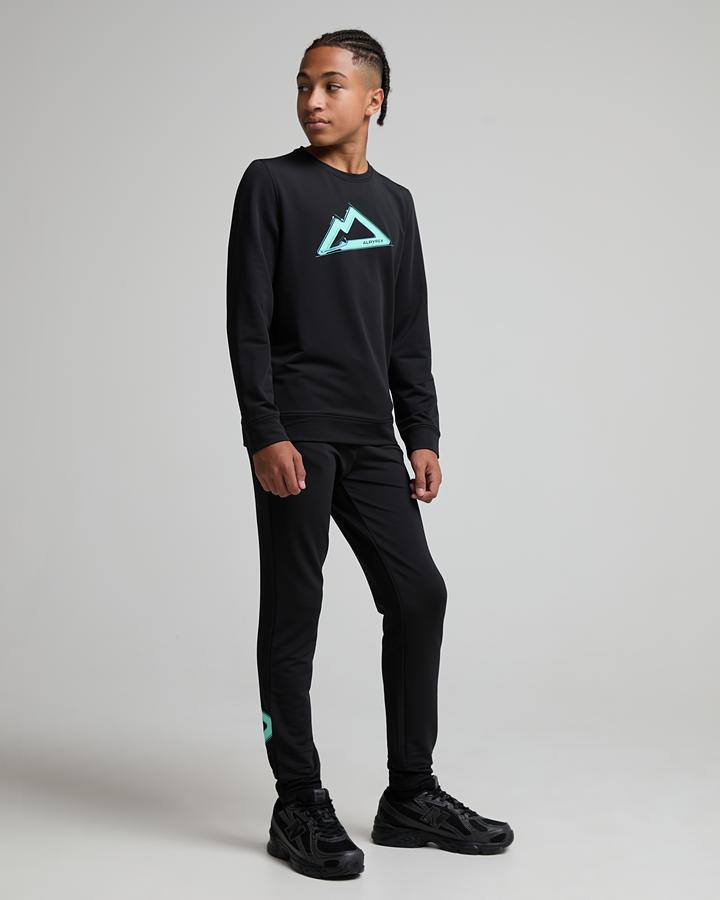 Alpyrex Junior Carabiner Poly Sweatshirt - Black Gemstone Halo