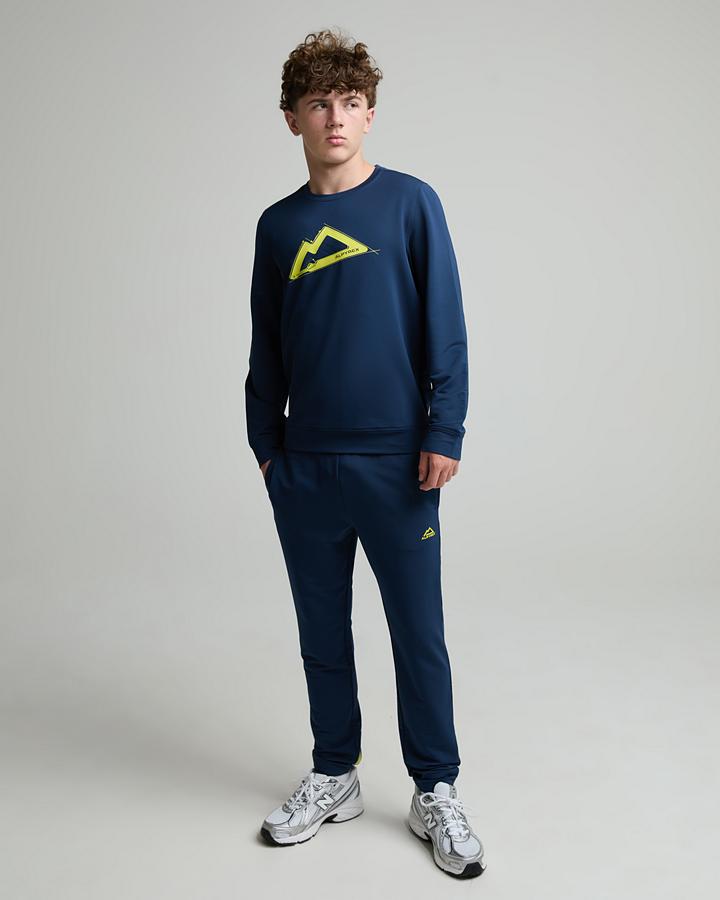 Alpyrex Junior Carabiner Poly Pant - Naval Ink Lime Punch Yellow Twist