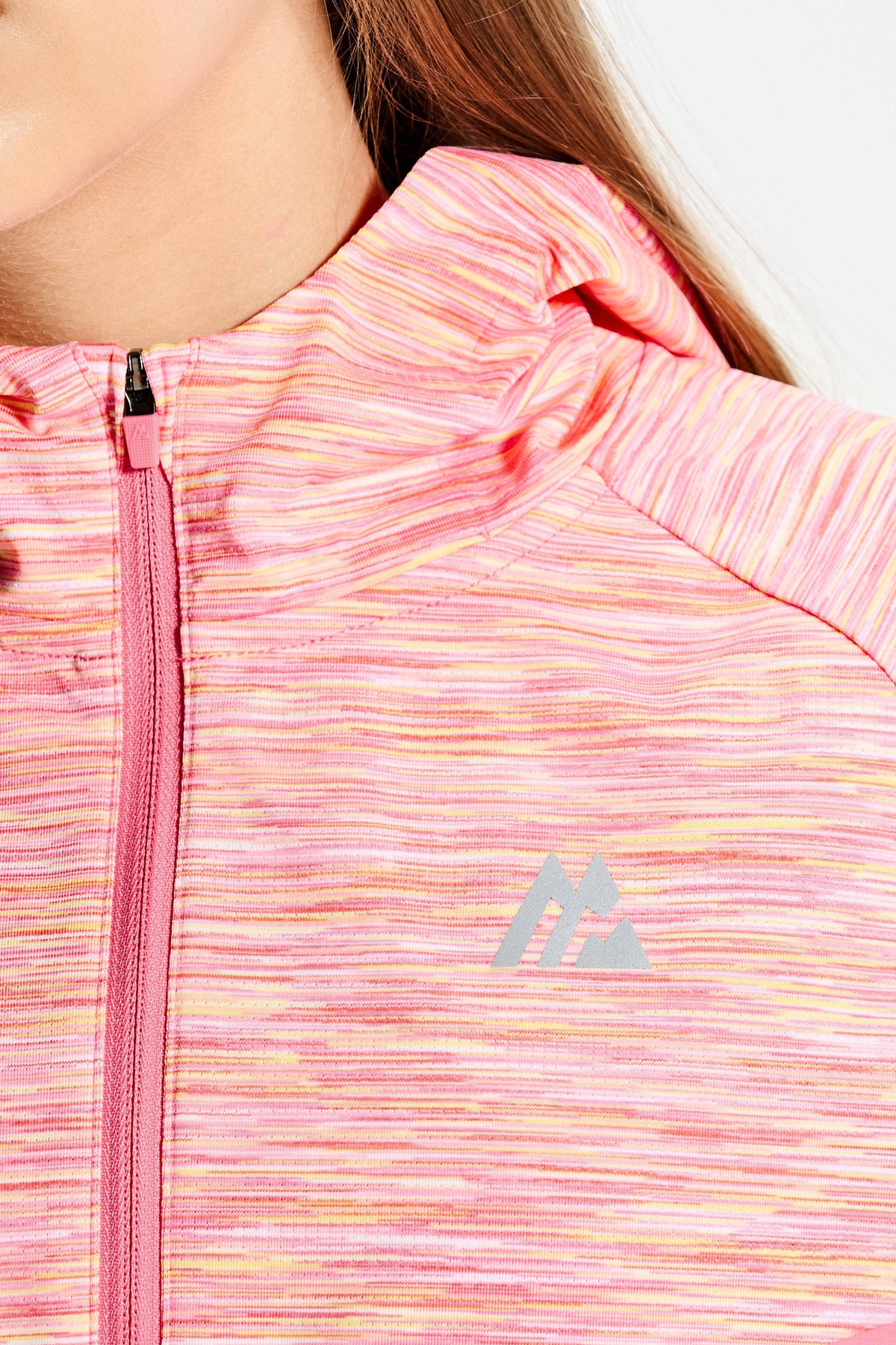 Montirex Girls' Trail Windbreaker - Pink/White/Yellow
