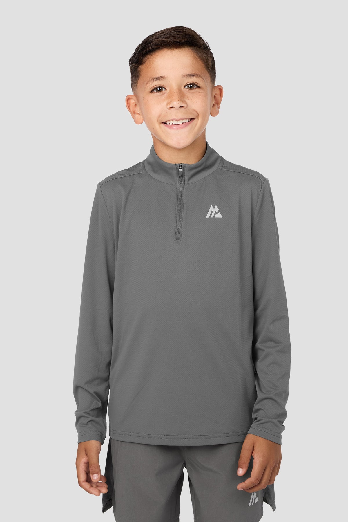 Montirex Junior Delta 1/4 Zip - Cement Grey