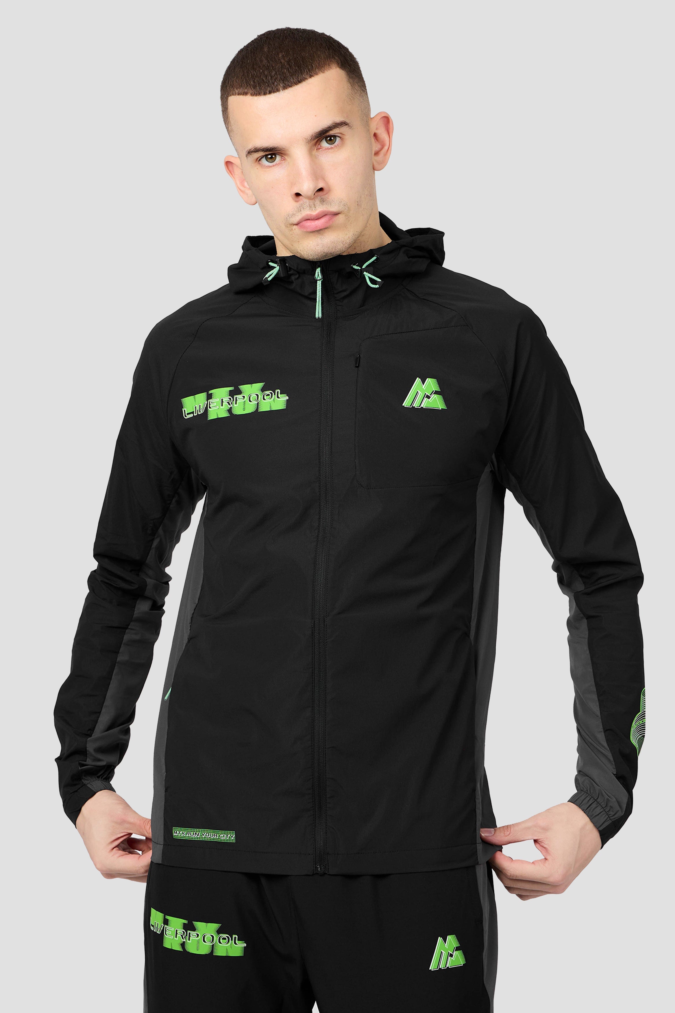 Montirex MTX Run City Liverpool Jacket - Black, Grey