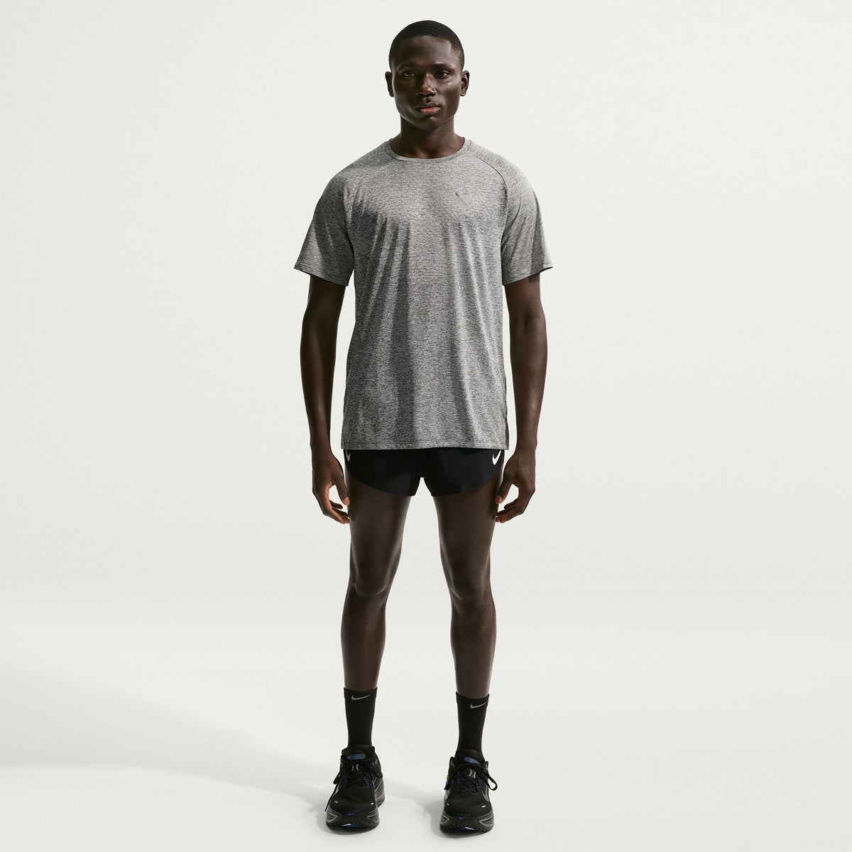 Nike Stride Running shirt Grey/silver