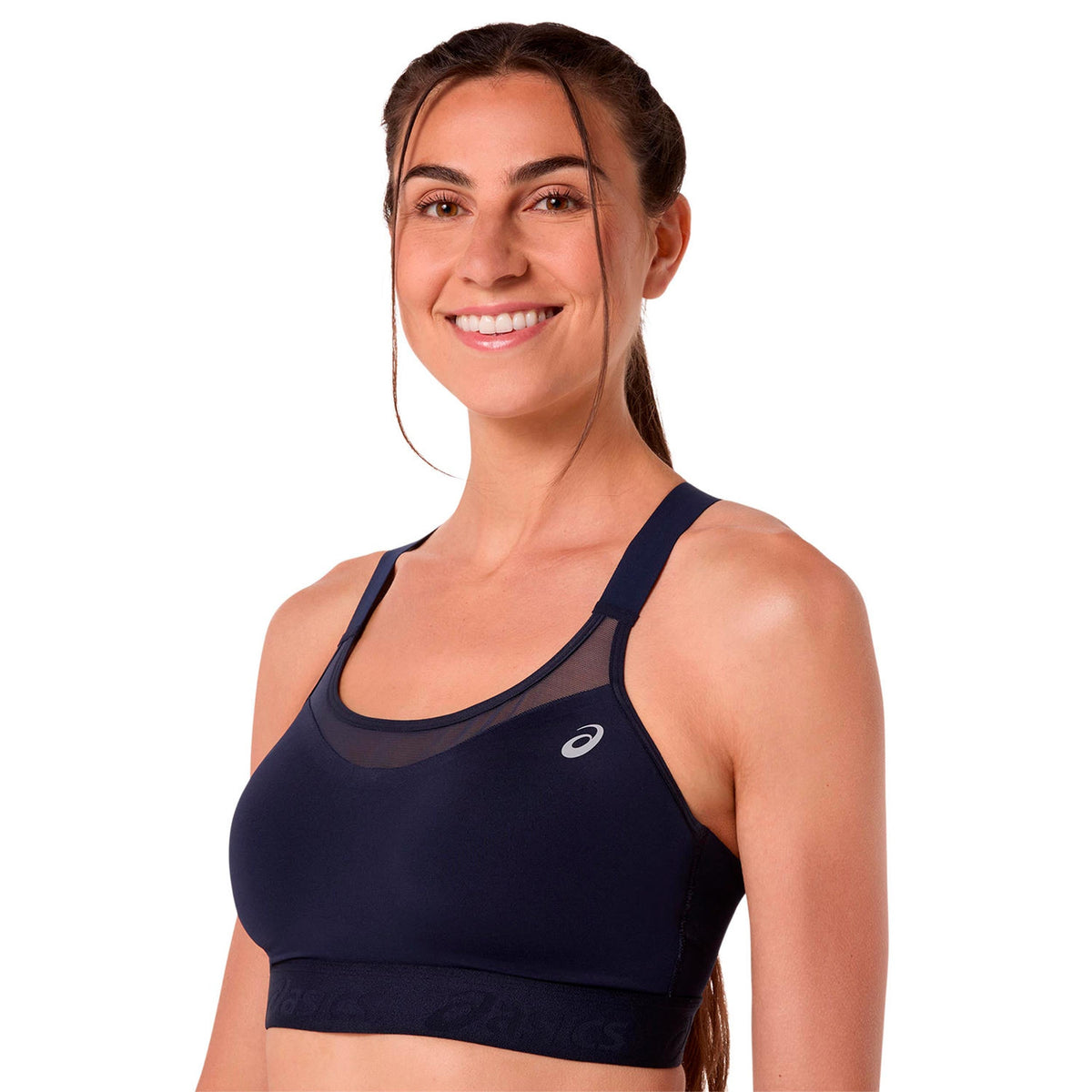 ASICS Road Combination Women's Sports Bra - Dark Blue