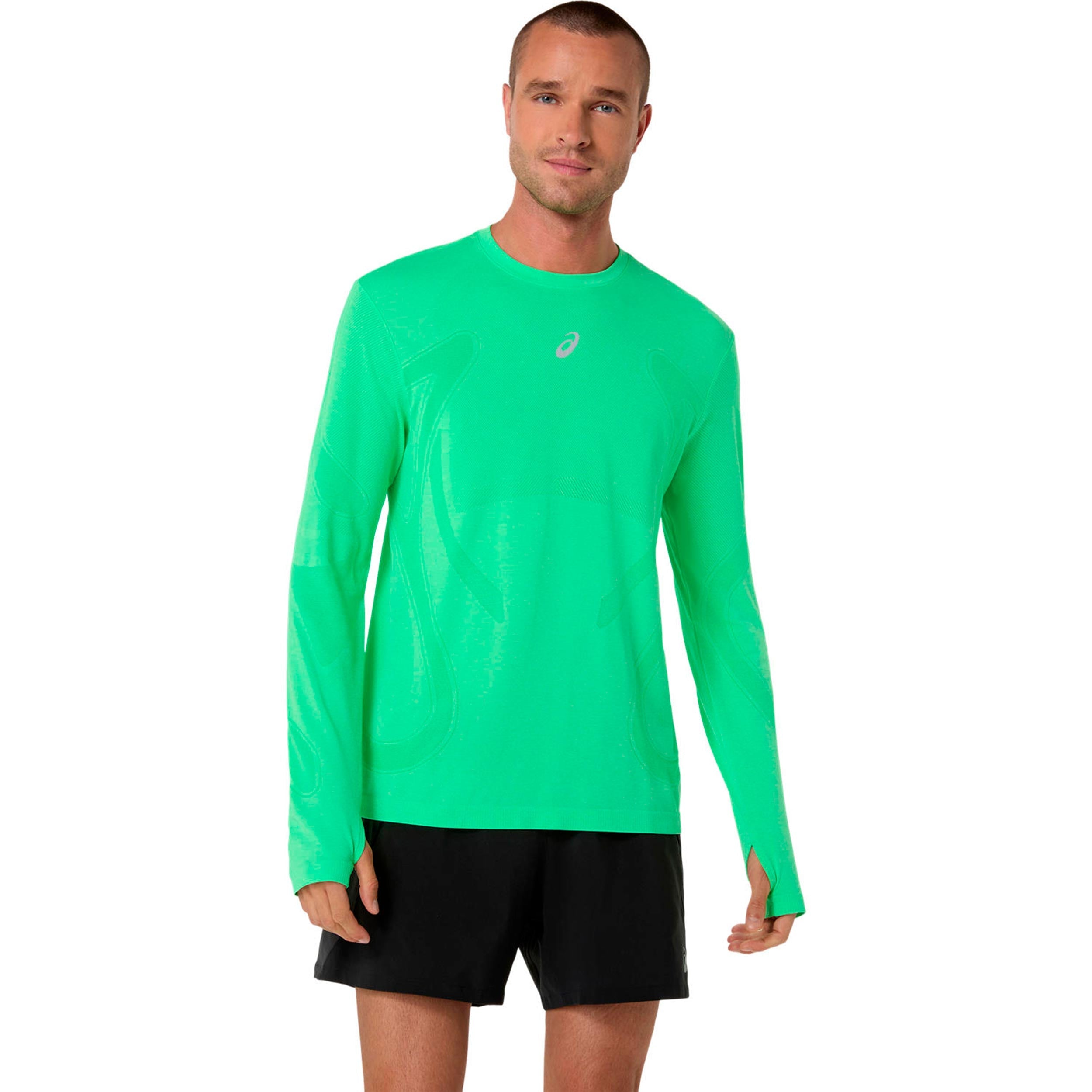ASICS Road Seamless Running shirt Men - green, green