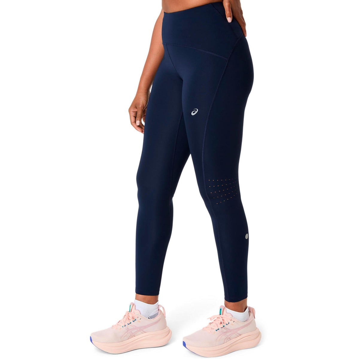 ASICS Road High Waist Women's Running Tights - Dark Blue