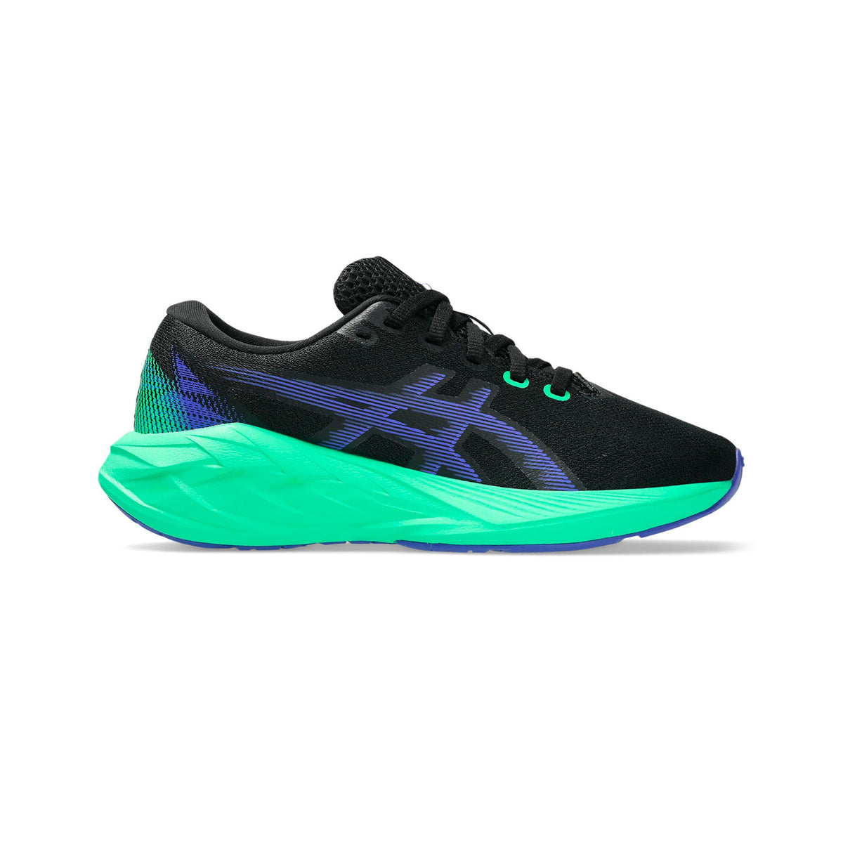 ASICS Junior Novablast 5 Running Shoes - Black/Blue