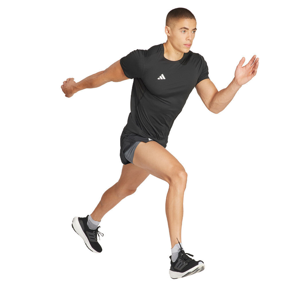 adidas Adizero Essentials Men's Running T-Shirt - Black