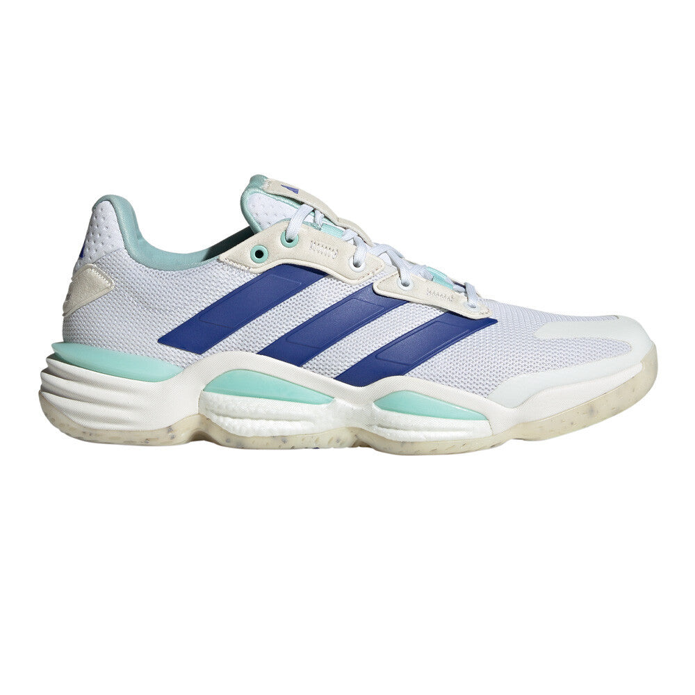 adidas Stabil 16 Men's Indoor Court Shoes - Cloud White/Lucid Blue/Semi Flash Aqua