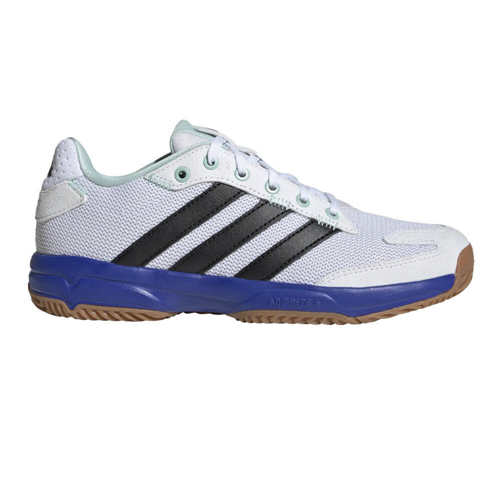 adidas Junior Stabil Trainers - Cloud White/Core Black/Lucid Blue
