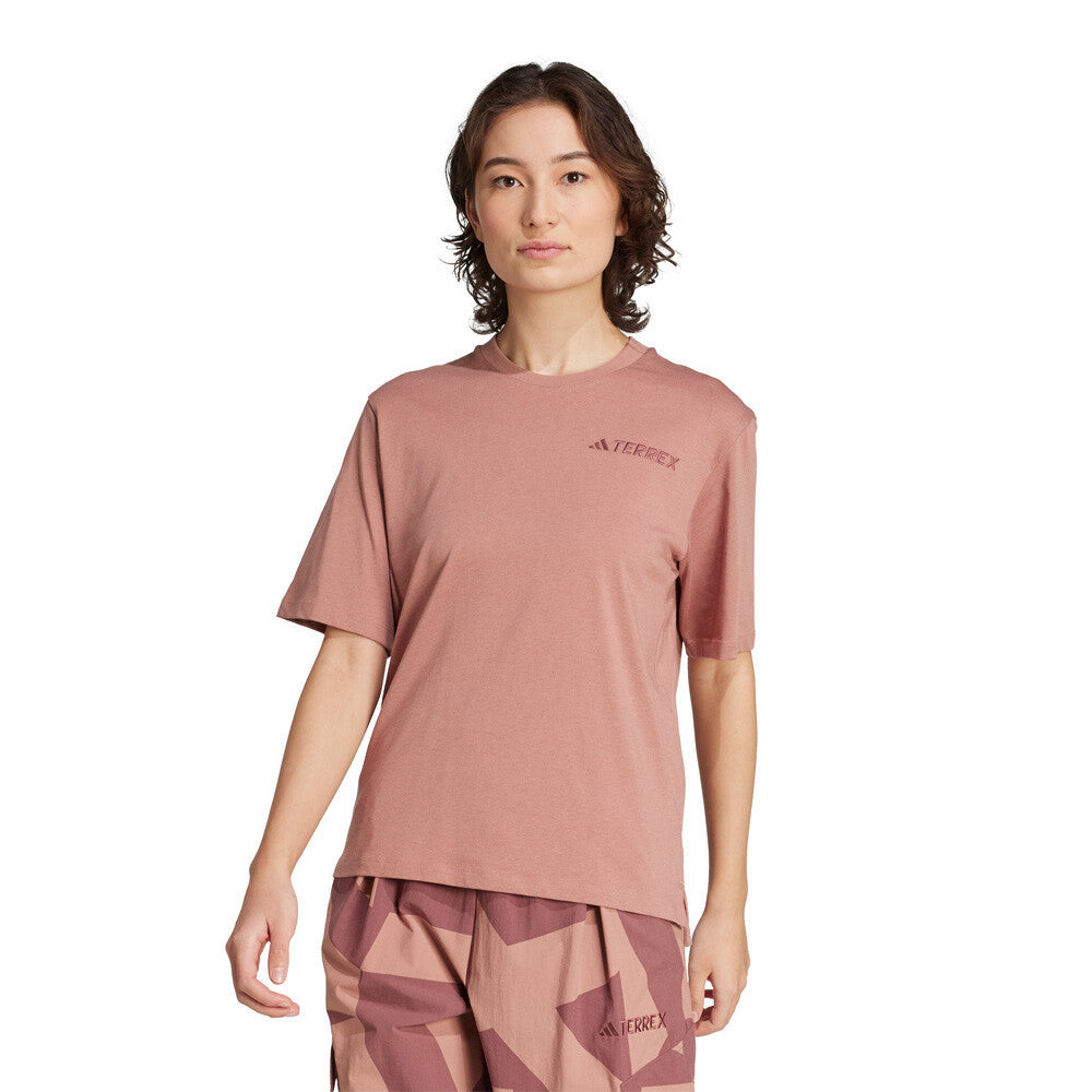 adidas Terrex Xploric Logo Women's T-Shirt - Warm Clay