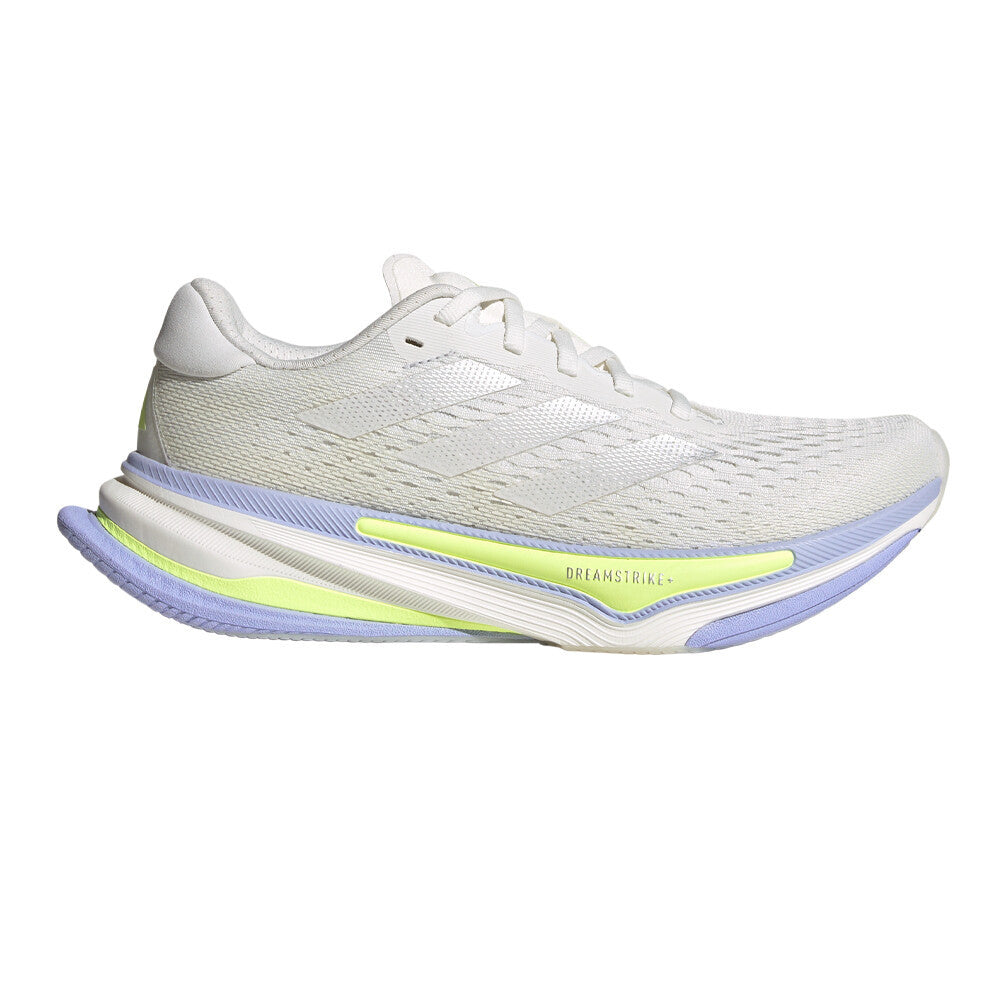 adidas Supernova Prima Women's Running Shoes - Crystal White/Silver Metallic/Yellow