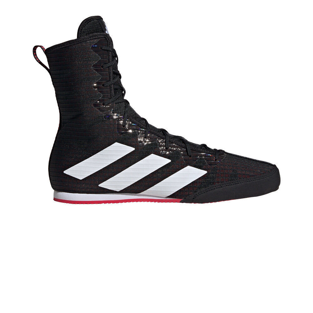 adidas Box Hog 4 Men's Boxing Shoes - Core Black/Cloud White/Pure Ruby
