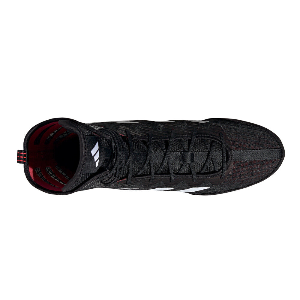 adidas Box Hog 4 Men's Boxing Shoes - Core Black/Cloud White/Pure Ruby