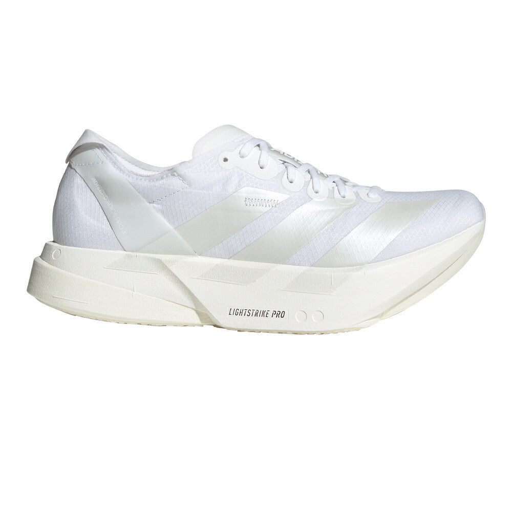 adidas Adizero Adios Pro 4 Women's Running Shoes - Cloud White/Zero Metallic/Crystal White