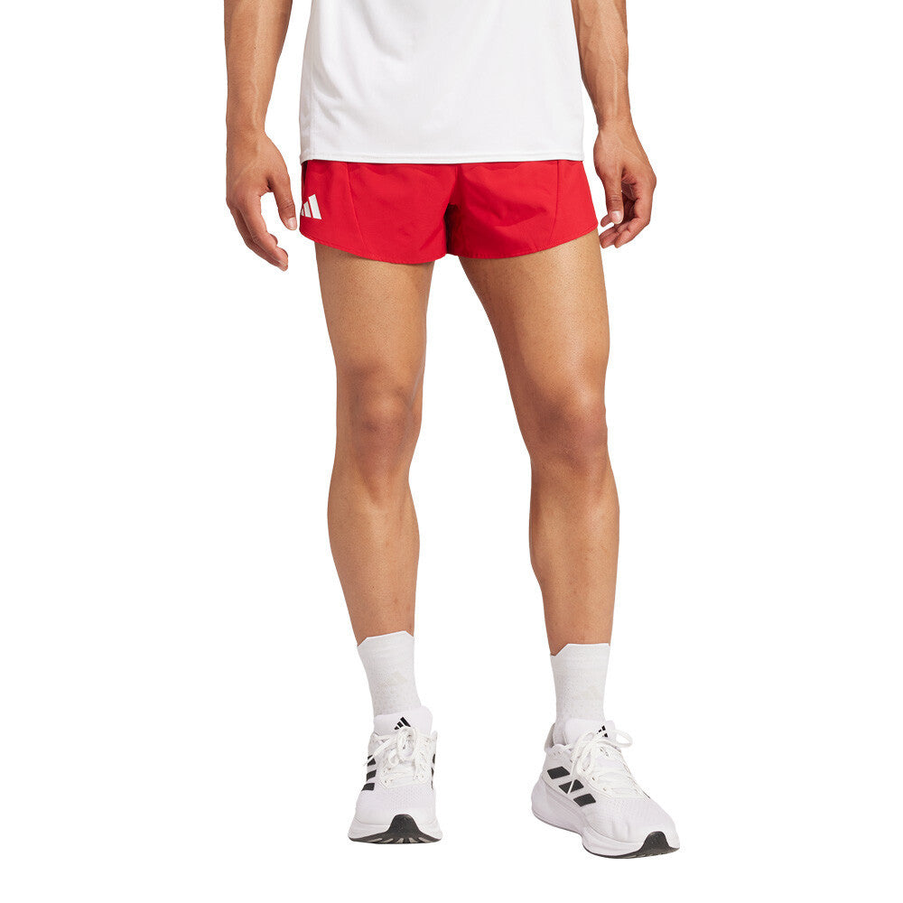 adidas Adizero Essentials Men's Running Split Shorts - Power Red
