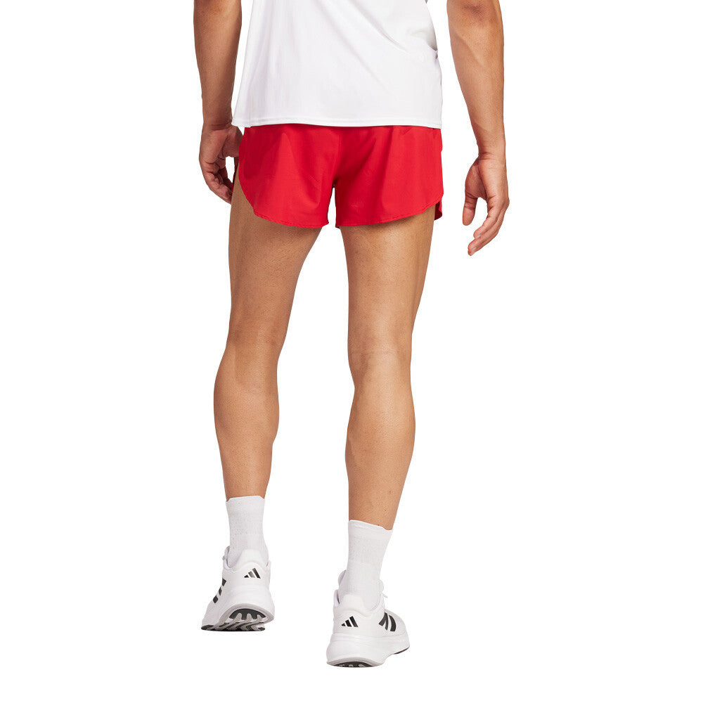 adidas Adizero Essentials Men's Running Split Shorts - Power Red